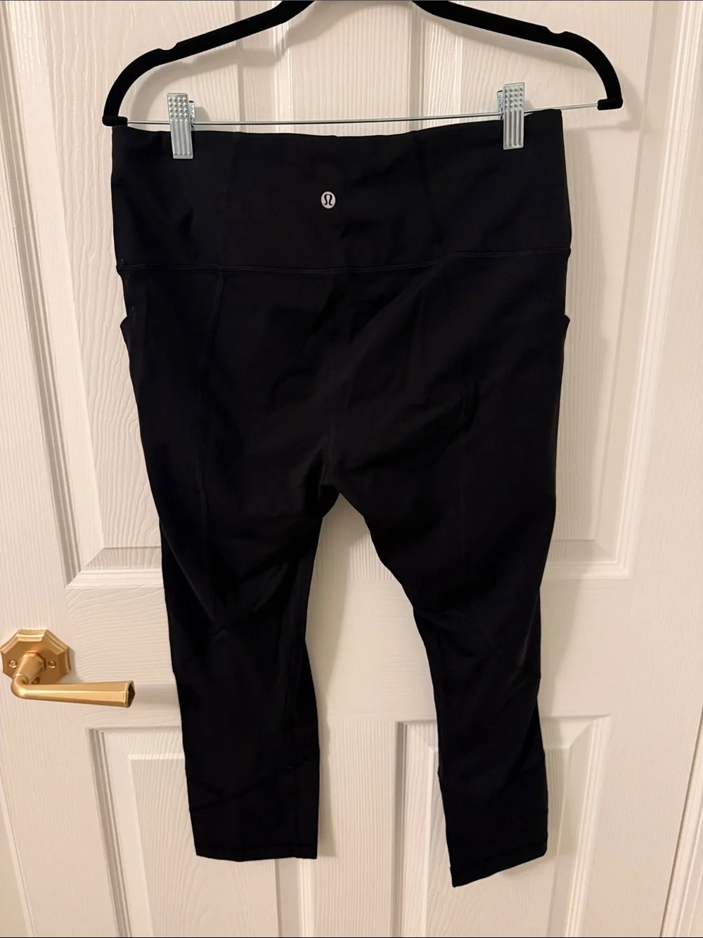 lululemon athletica Black Capris with Side Pockets